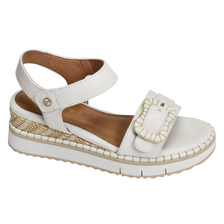 28223 Blanc, Sandales compensées Tamaris