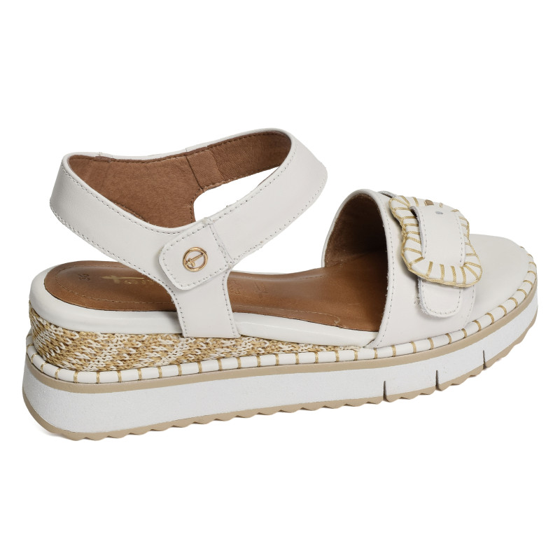 28223 Blanc, Sandales compensées Tamaris