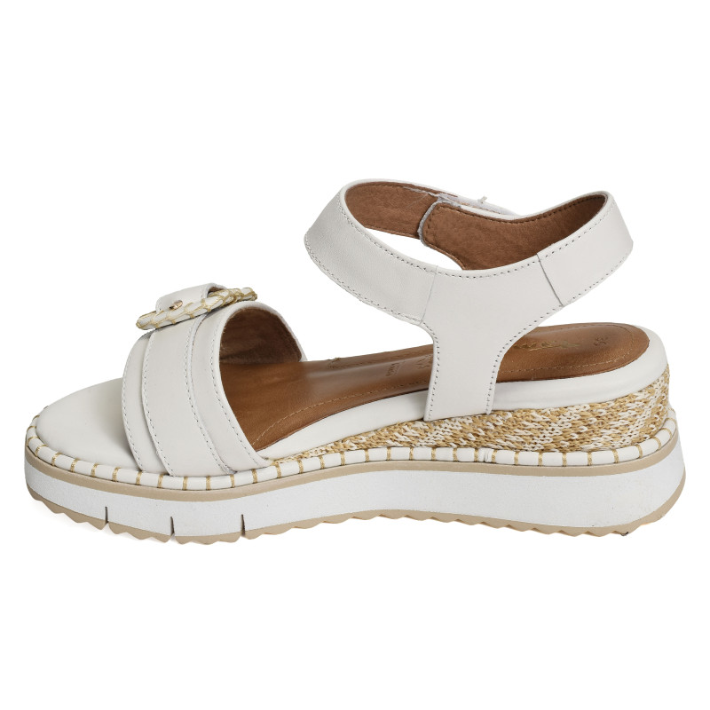 28223 Blanc, Sandales compensées Tamaris