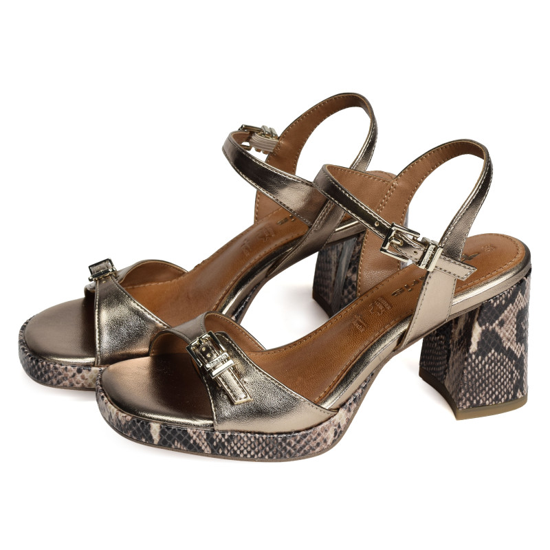 28317 Bronze, Nu-Pieds à talon Tamaris