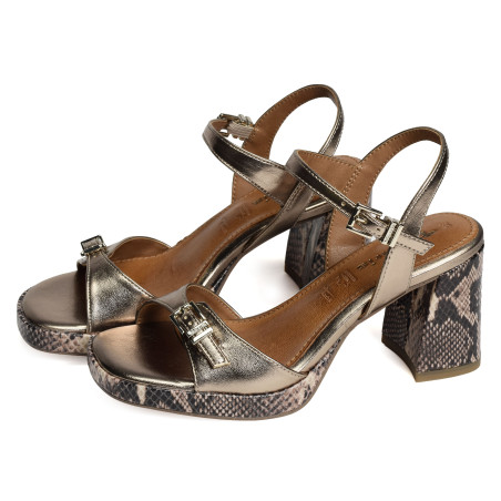 28317 Bronze, Nu-Pieds à talon Tamaris