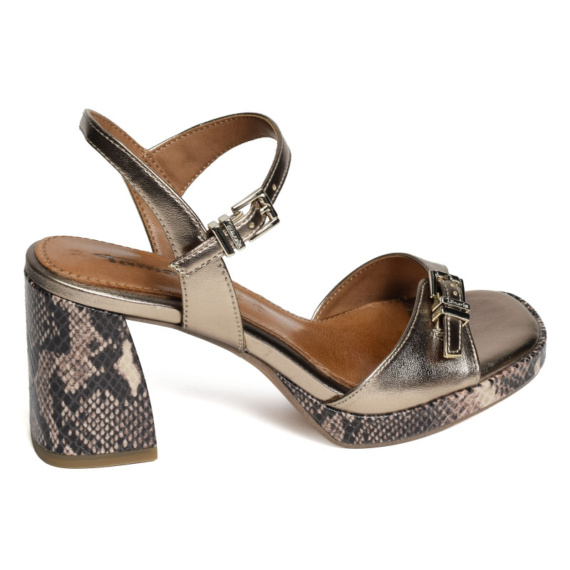 28317 Bronze, Nu-Pieds à talon Tamaris