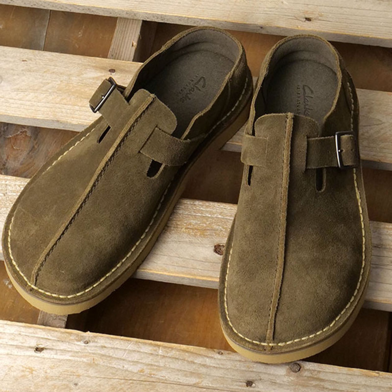 SOLSBURY MULE Kaki, Sabots Clarks