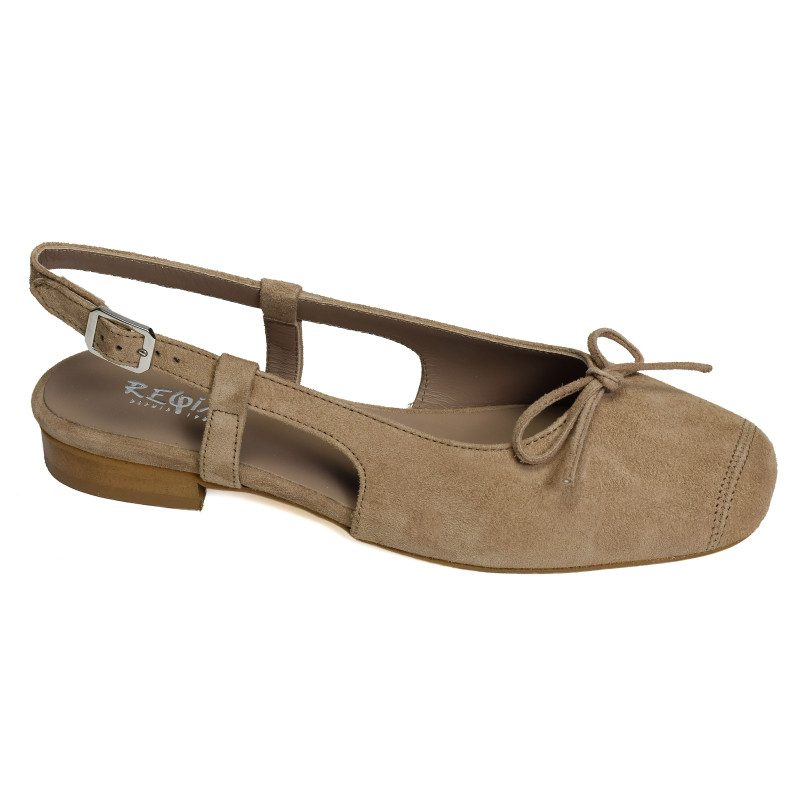 Ballerines Reqins CIRCEE Cuir Velours – Confort Souple Et Élégance Naturelle Femme