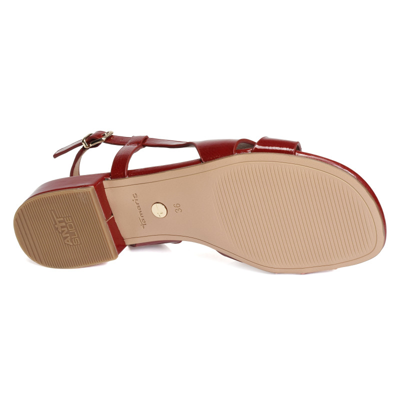 28123 Verni Rouge, Sandales plates Tamaris
