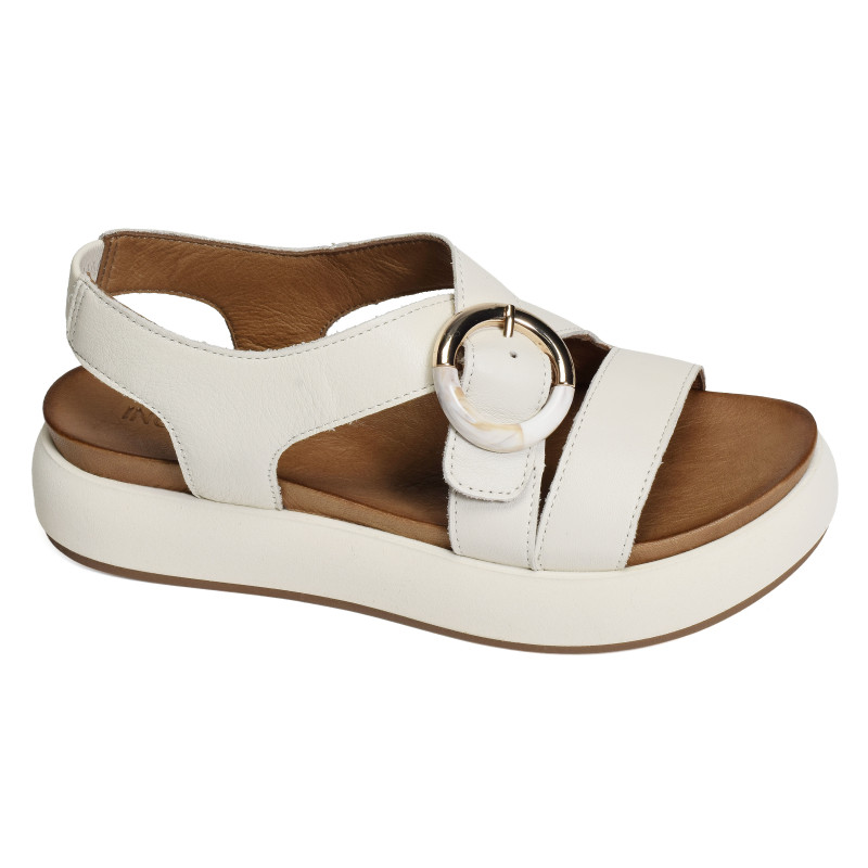 A96067 Blanc, Nu-Pieds à plateforme Inuovo