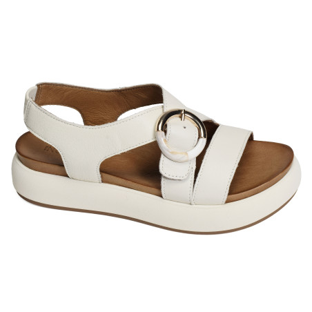 A96067 Blanc, Nu-Pieds à plateforme Inuovo
