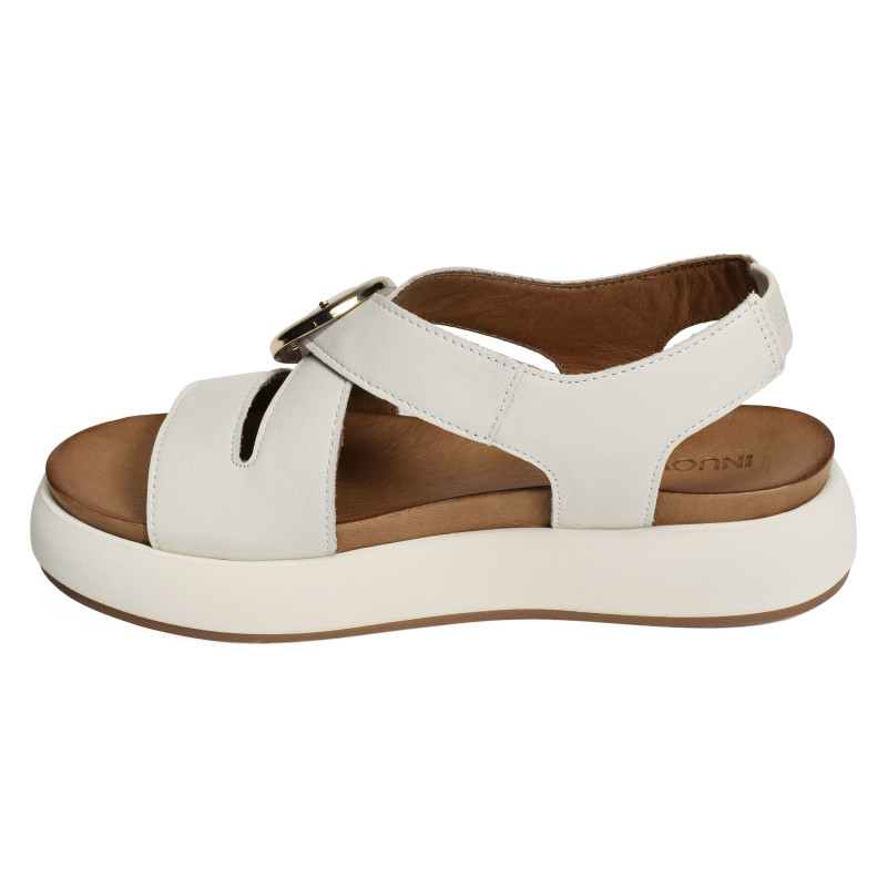 A96067 Blanc, Nu-Pieds à plateforme Inuovo