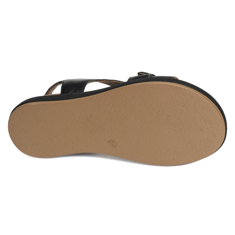 A96067 Noir, Nu-Pieds à plateforme Inuovo
