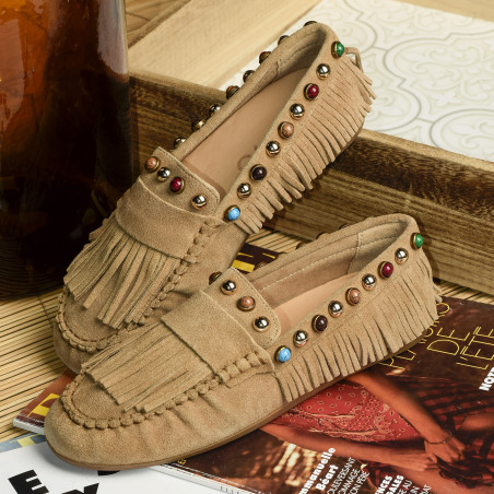 E29015 Tan, Mocassins Inuovo