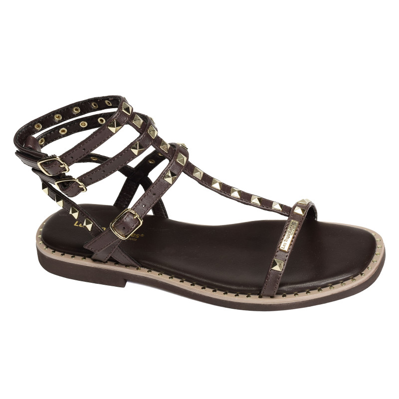 CORALIE Chocolat, Sandales plates Les Tropéziennes