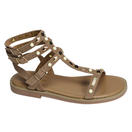 CORIKA Beige, Sandales plates Les Tropéziennes