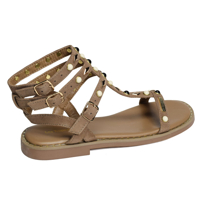 CORIKA Beige, Sandales plates Les Tropéziennes