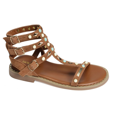 CORIKA Camel, Sandales plates Les Tropéziennes