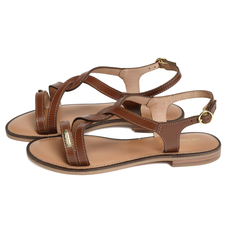 HASTRAL Tan, Sandales plates Les Tropéziennes