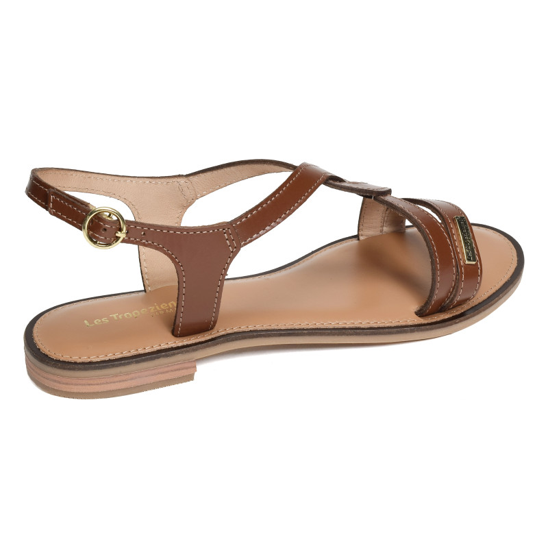 HASTRAL Tan, Sandales plates Les Tropéziennes