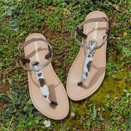 HARVIL Vache, Tongs Les Tropéziennes