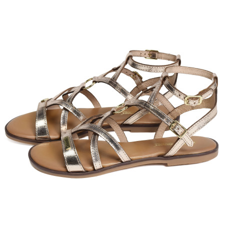 HATOMIK Or, Sandales plates Les Tropéziennes