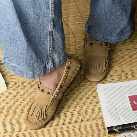 E29015 Tan, Mocassins Inuovo