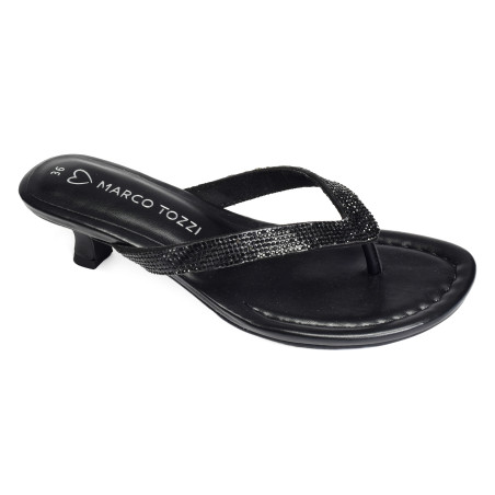 27207 Noir, Tongs Marco Tozzi