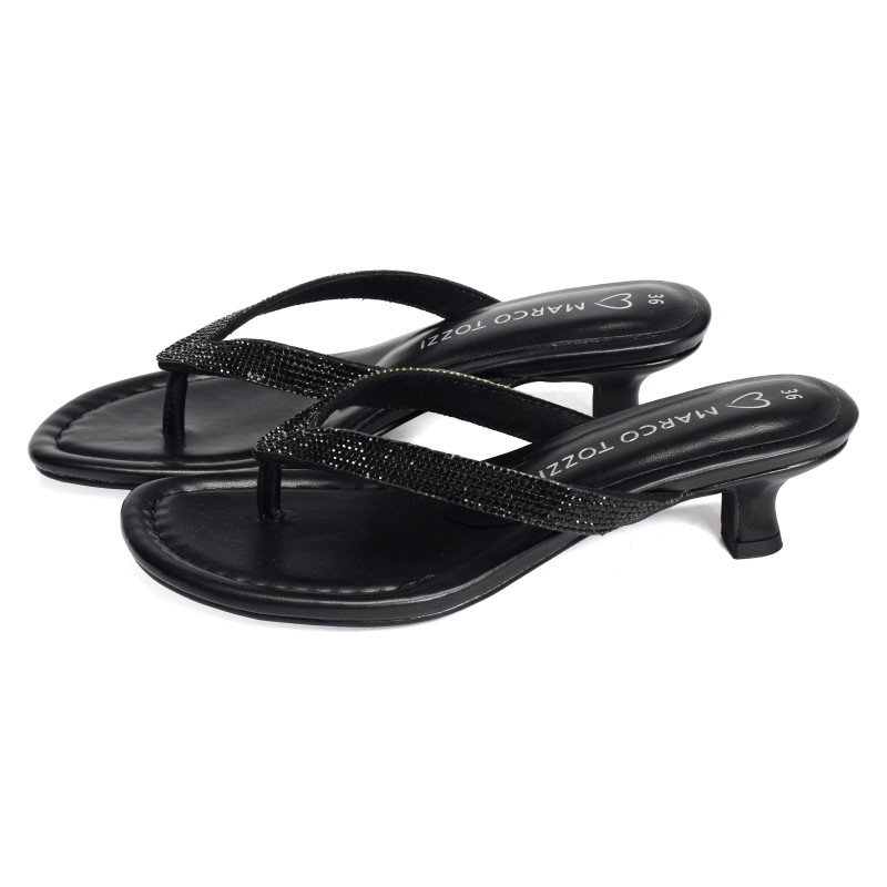 27207 Noir, Tongs Marco Tozzi