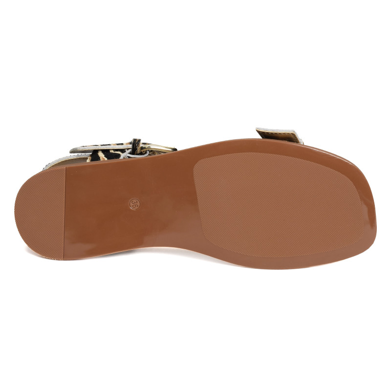 SHEILA 5598 Zèbre, Sandales plates Alpe