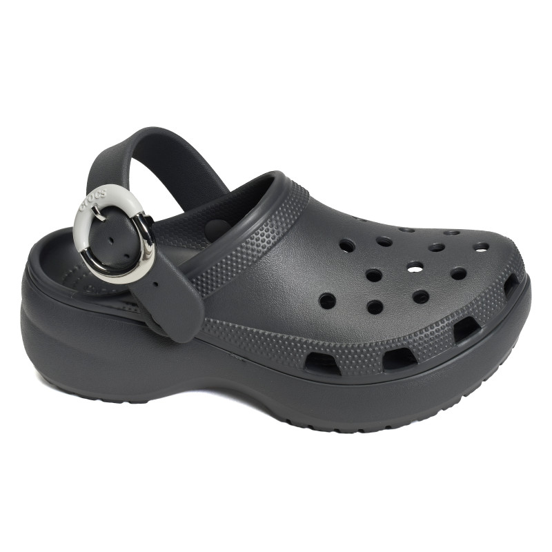 CLASSIC PLATFORM BUCKLE CLOG Anthracite, Sabots Crocs