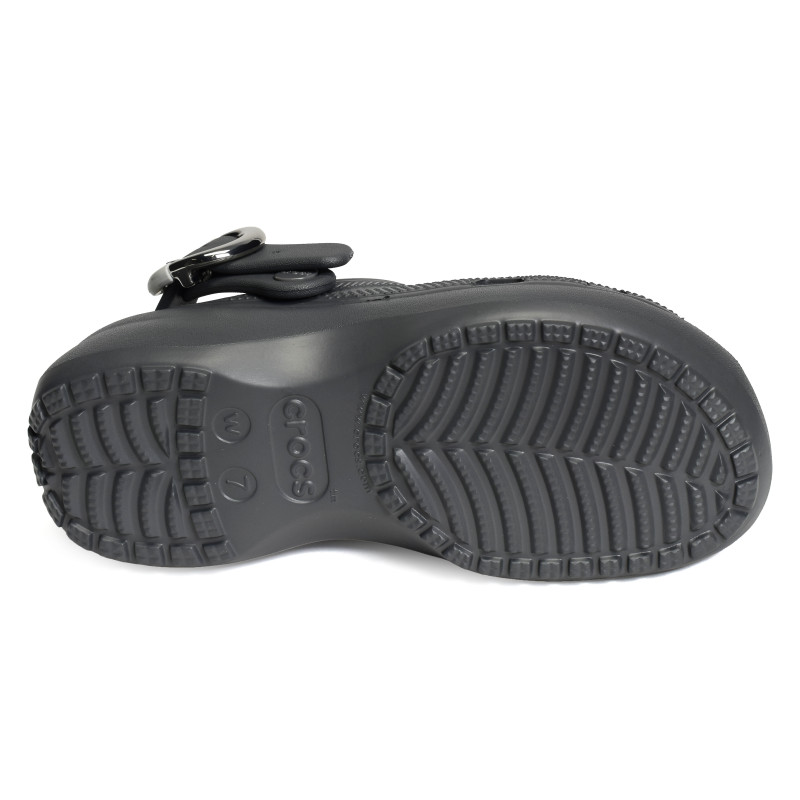 CLASSIC PLATFORM BUCKLE CLOG Anthracite, Sabots Crocs