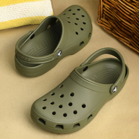 CLASSIC CLOG Kaki, Sabots Crocs