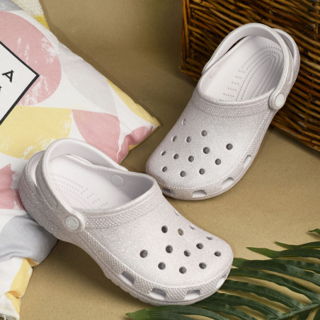 CLASSIC GLITTER CLOG Lavande, Sabots Crocs
