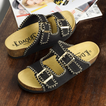 GRIMA Noir, Mules K.Daques