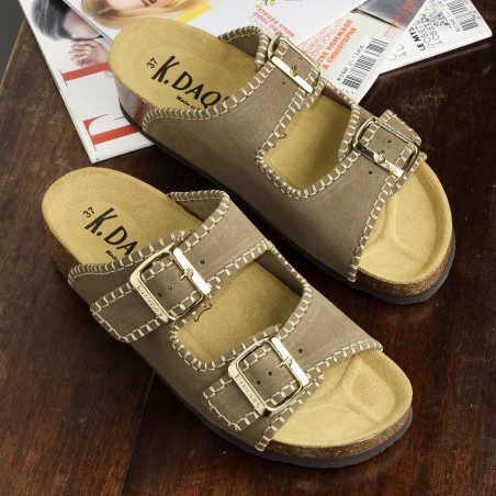 GRIMA Taupe, Mules K.Daques