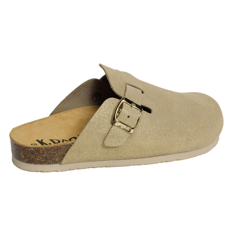 RIBANA Beige Or, Sabots K.Daques