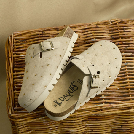 RIEL Beige, Sabots K.Daques