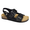 RIFT Noir, Sandales plates K.Daques