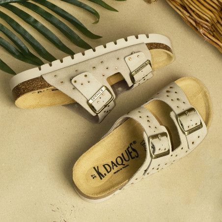 RIVA Beige, Mules K.Daques