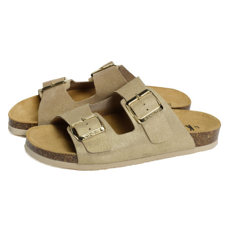 ROSALIE Beige Or, Mules K.Daques