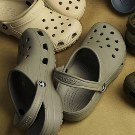 CLASSIC CLOG Kaki Gris, Sabots Crocs