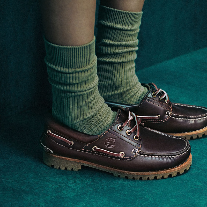 AUTHENTIC BOAT SHOE W Marron, Bateaux Timberland