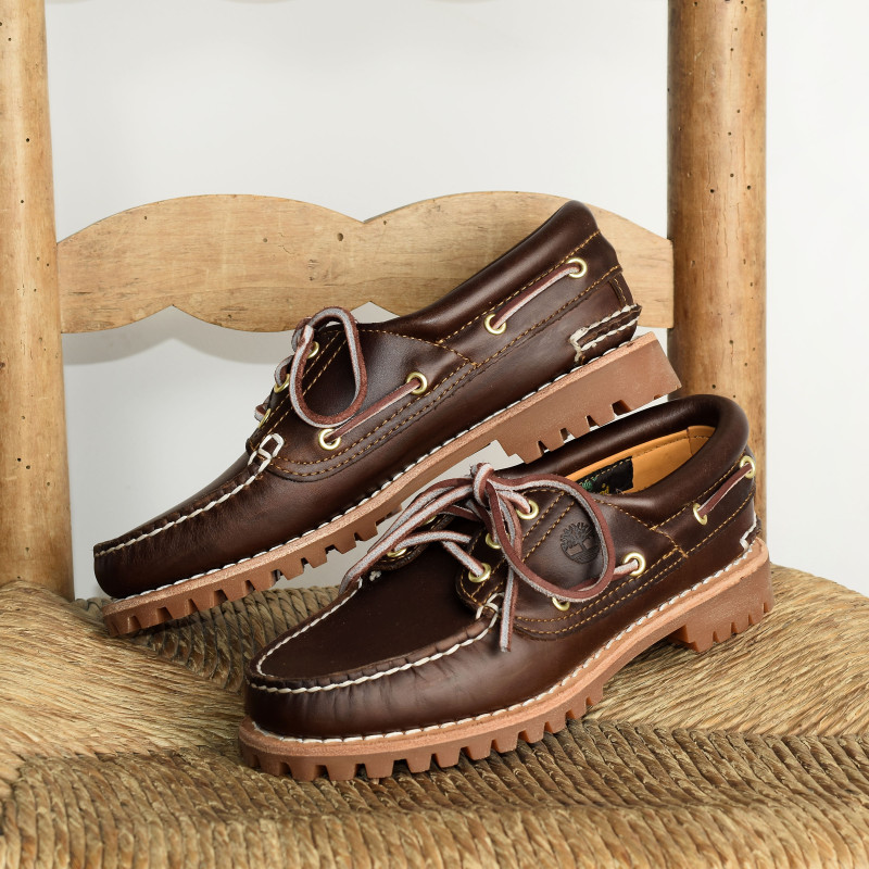 AUTHENTIC BOAT SHOE W Marron, Bateaux Timberland