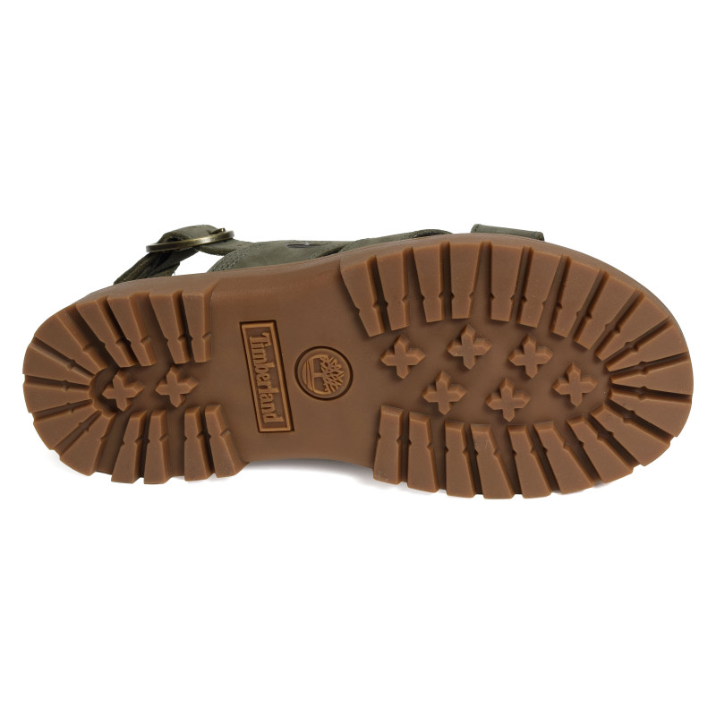 CLAIREMONT WAY BACKSTRAP Kaki, Nu-Pieds à plateforme Timberland