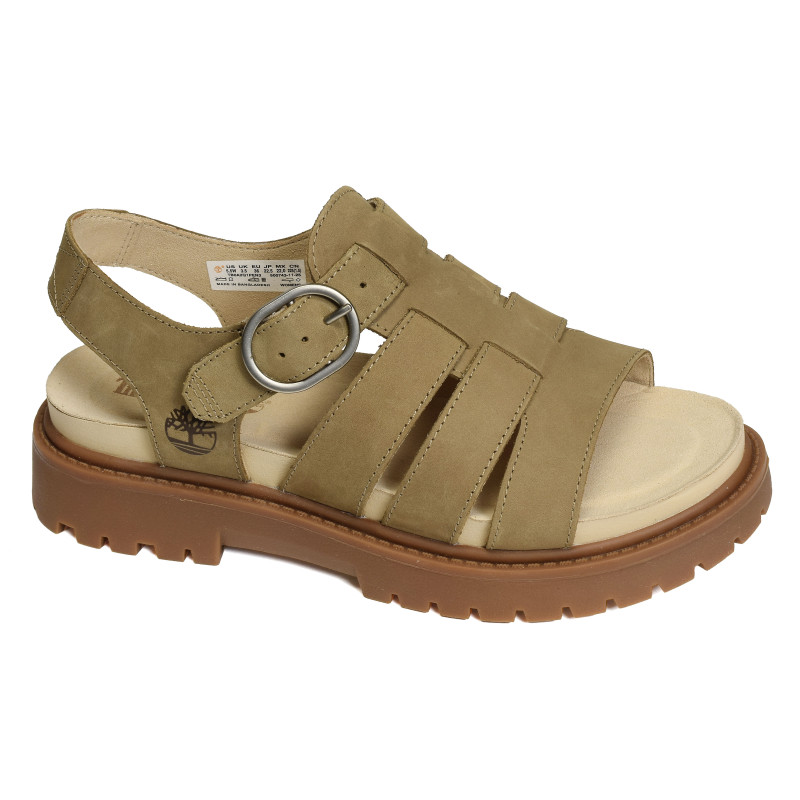 CLAIREMONT WAY FISHERMAN Beige, Nu-Pieds à plateforme Timberland