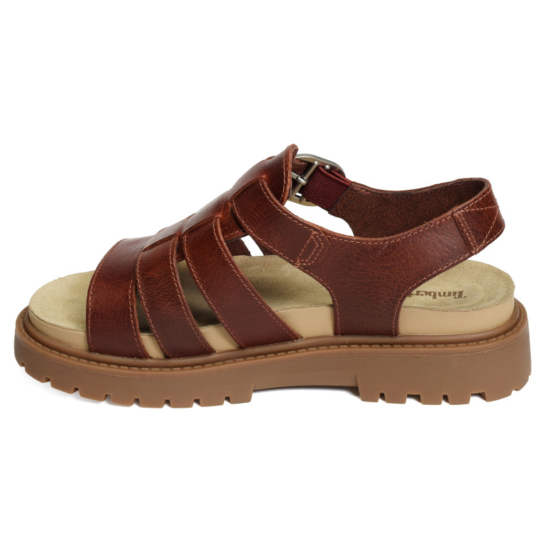 CLAIREMONT WAY FISHERMAN Rouge Foncé, Nu-Pieds à plateforme Timberland