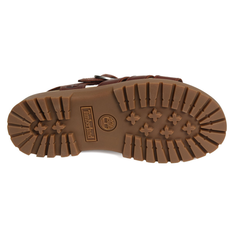 CLAIREMONT WAY FISHERMAN Rouge Foncé, Nu-Pieds à plateforme Timberland