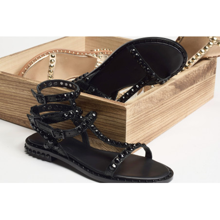 PLAY Noir, Sandales plates Ash