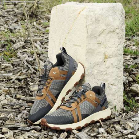 WINSOR TRAIL Gris Marron, Baskets running Timberland