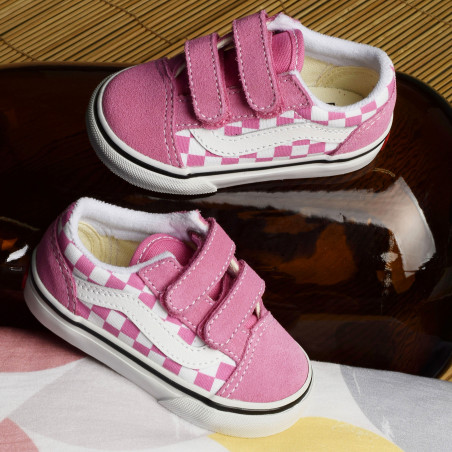 TD OLD SKOOL Rose Blanc, Sneakers basses Vans