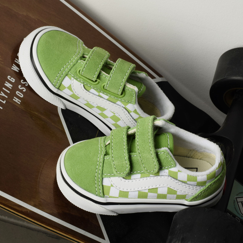 TD OLD SKOOL Vert Blanc, Sneakers basses Vans