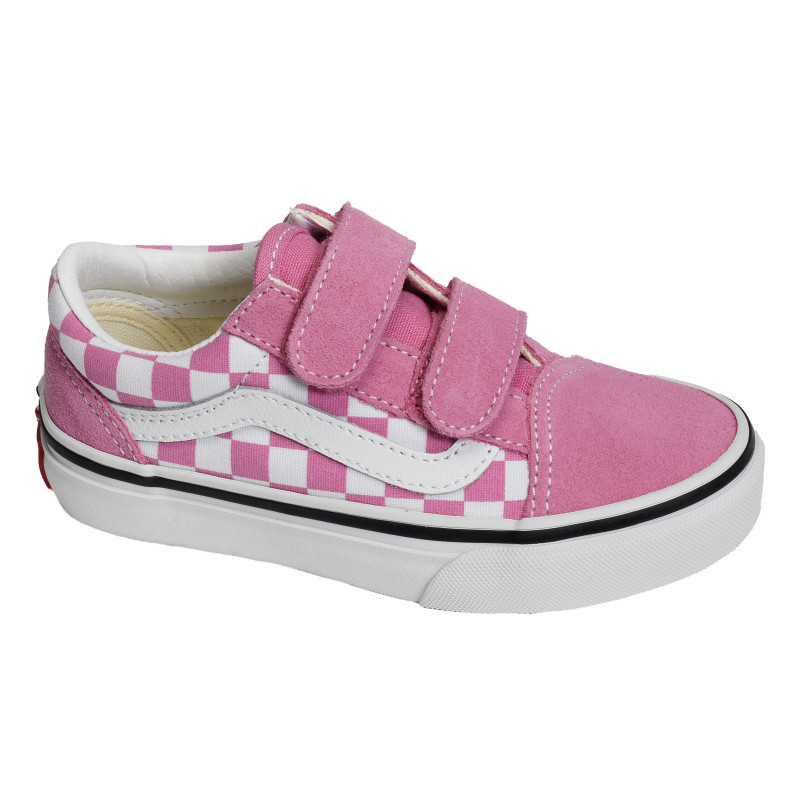 UY OLD SKOOL VEL Rose Blanc, Sneakers basses Vans