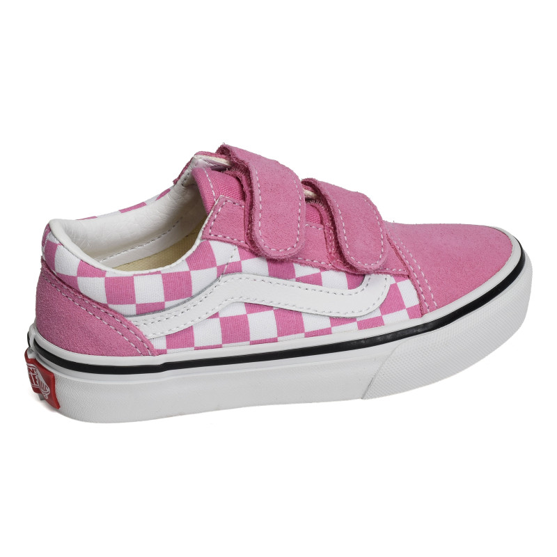 UY OLD SKOOL VEL Rose Blanc, Sneakers basses Vans